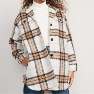 Old Navy Printed Flannel Long Utility Shacket size Small